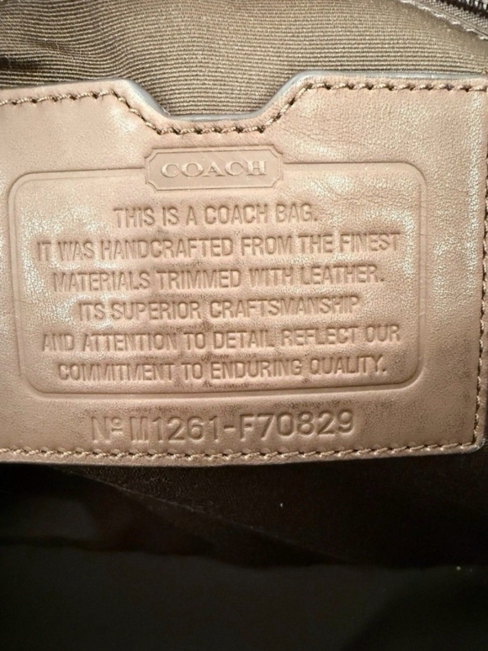 COACH Camden Canvas Brown Canvas Messenger Bag - Picture 5 of 11